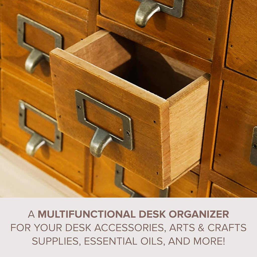 Wooden Desk Drawer Organizer with 16 Drawers L8042