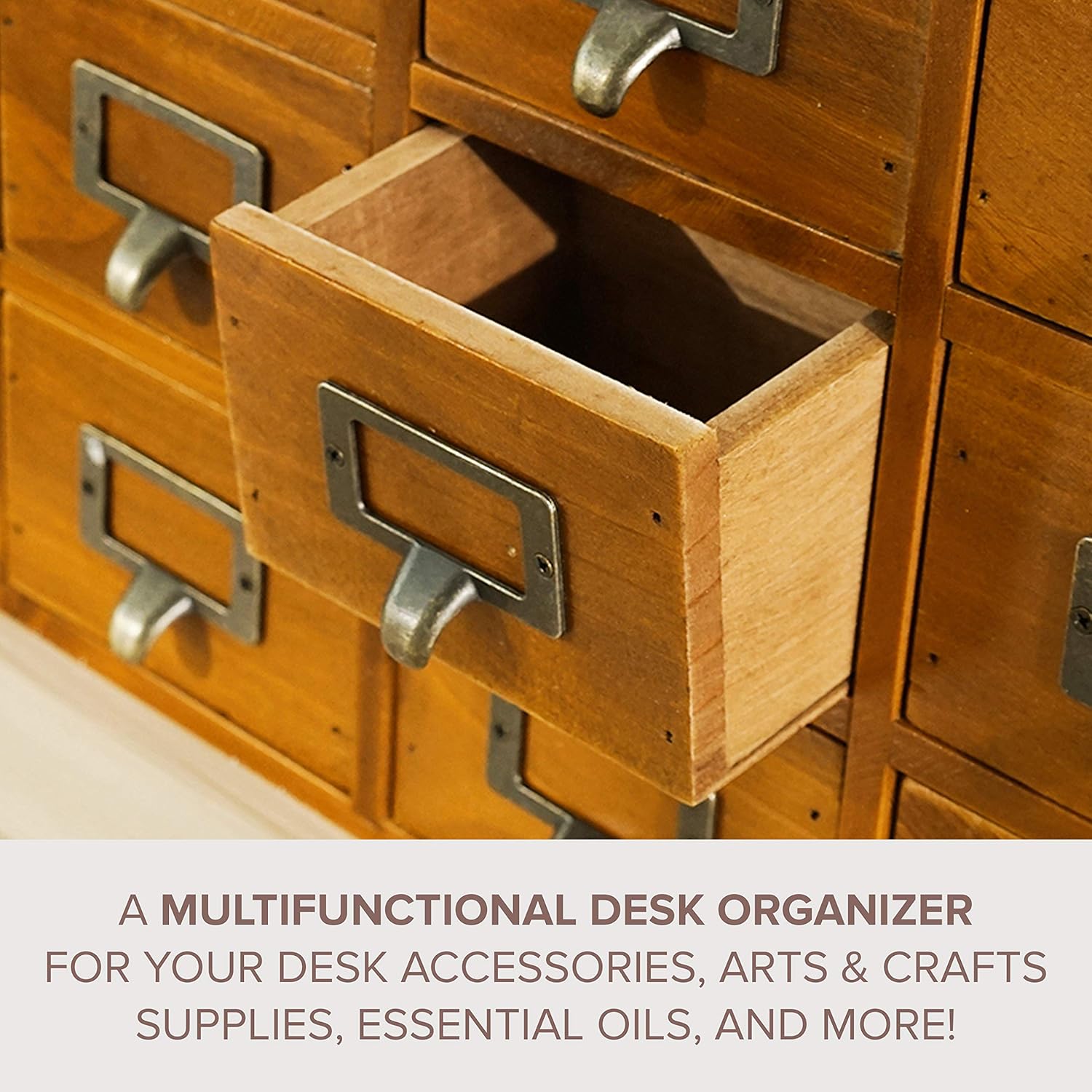 Wooden Desk Drawer Organizer with 16 Drawers L8042