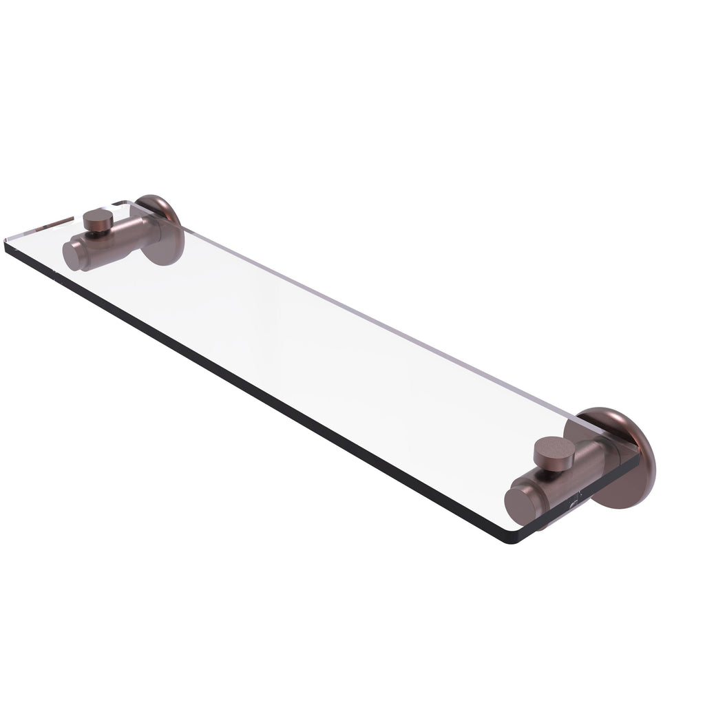Antique Copper Glass Vanity Shelf F821
