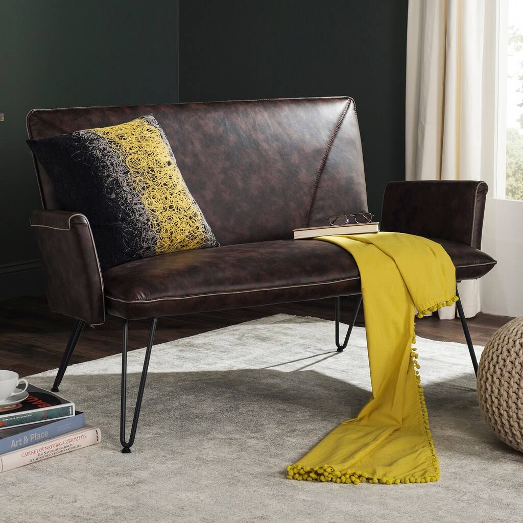 Antique Brown Settee X39897
