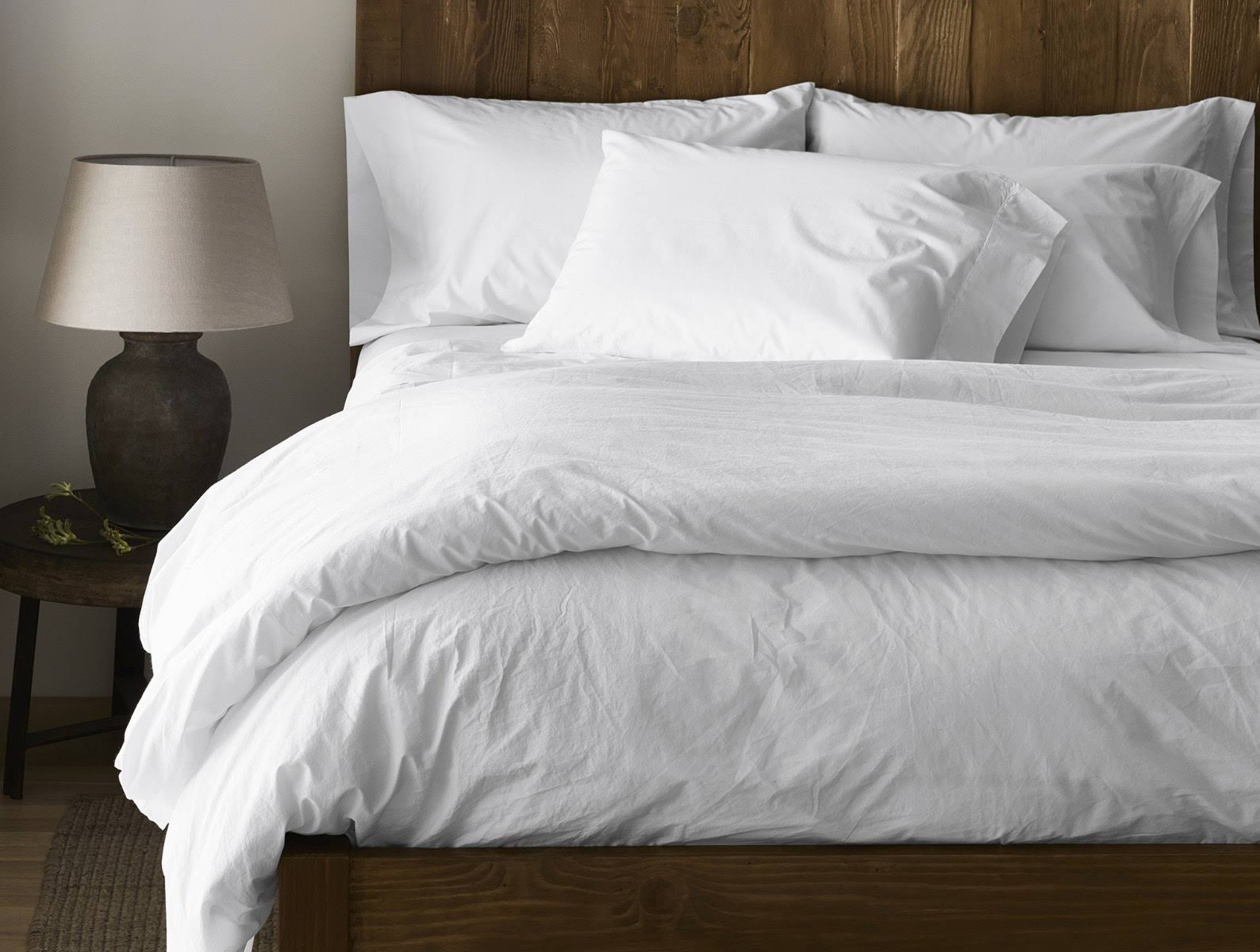 300 Thread Count Organic Percale Duvet Cover Full/Queen R8057