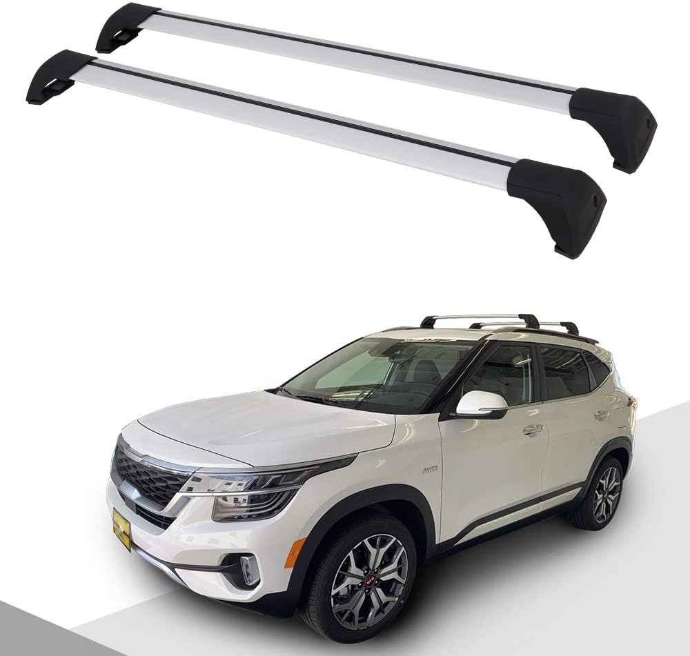 Lockable Roof Rack Cross Bars for Kia Seltos 2021 2022 Y38101
