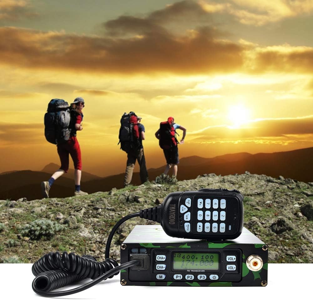 Dual Band VHF UHF Mobile Transceiver with 12000mAh Battery Portable Ham Radio T25122