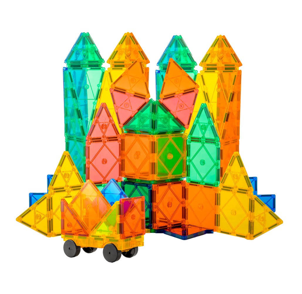 120-Piece Magnetic Tiles Set with Carrying Bag U7180