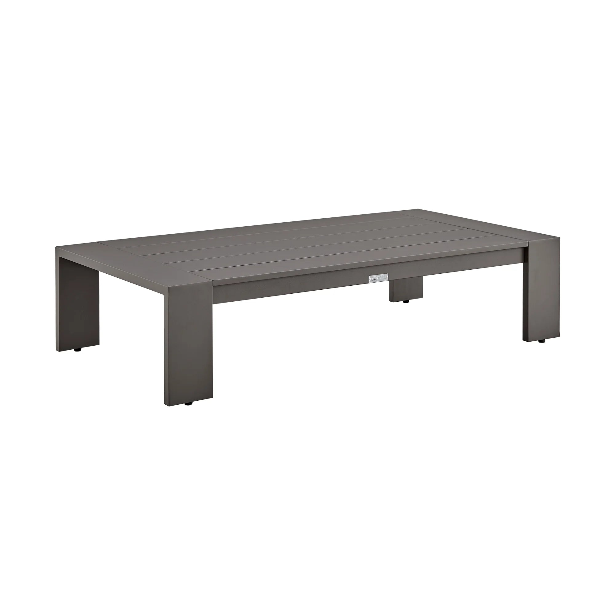 4 Piece Outdoor Patio Furniture Set in Dark Brown Aluminum with Cushions L208