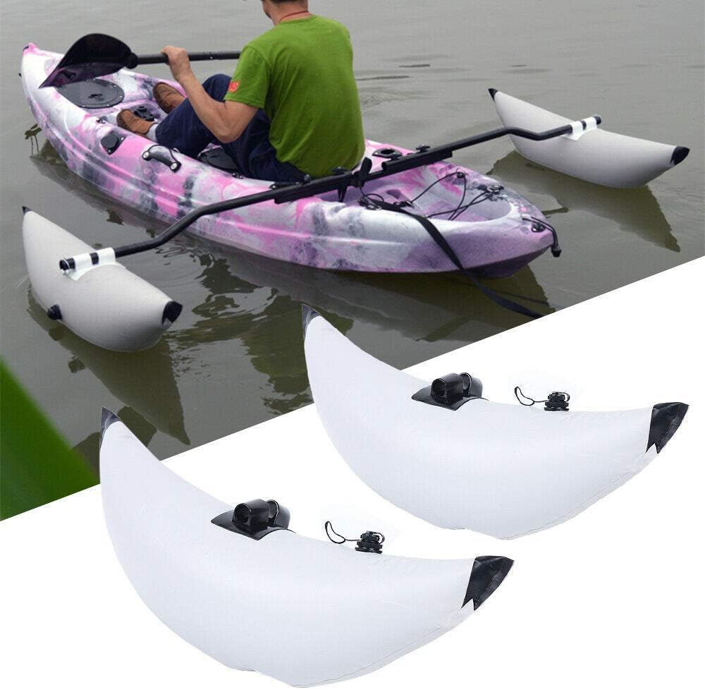 Kayak Outrigger Stabilizer PVC Inflatable Pontoon Fishing Float Tube Kit, Pack of 2 K19813