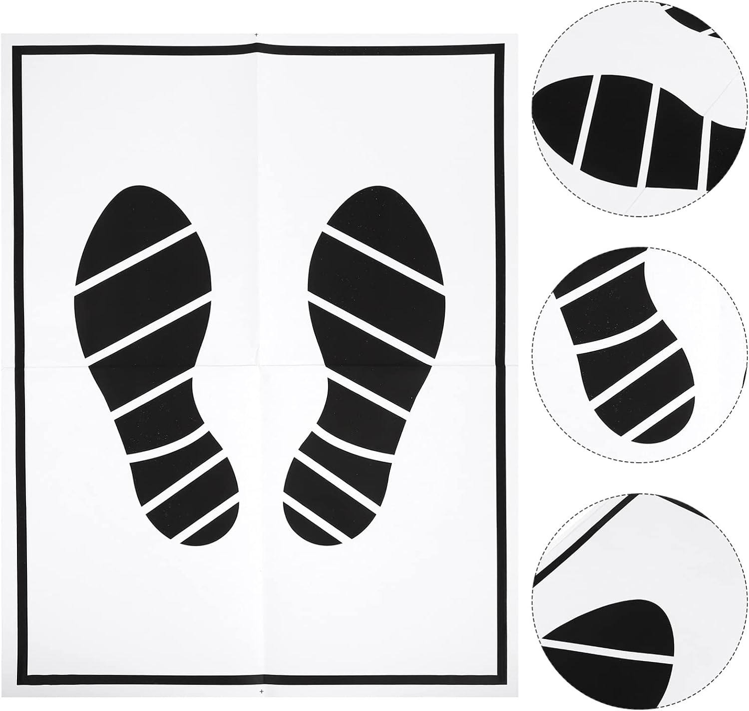 50Pcs Disposable Paper Vehicle Foot Pads for Auto Floor Protection Z302703