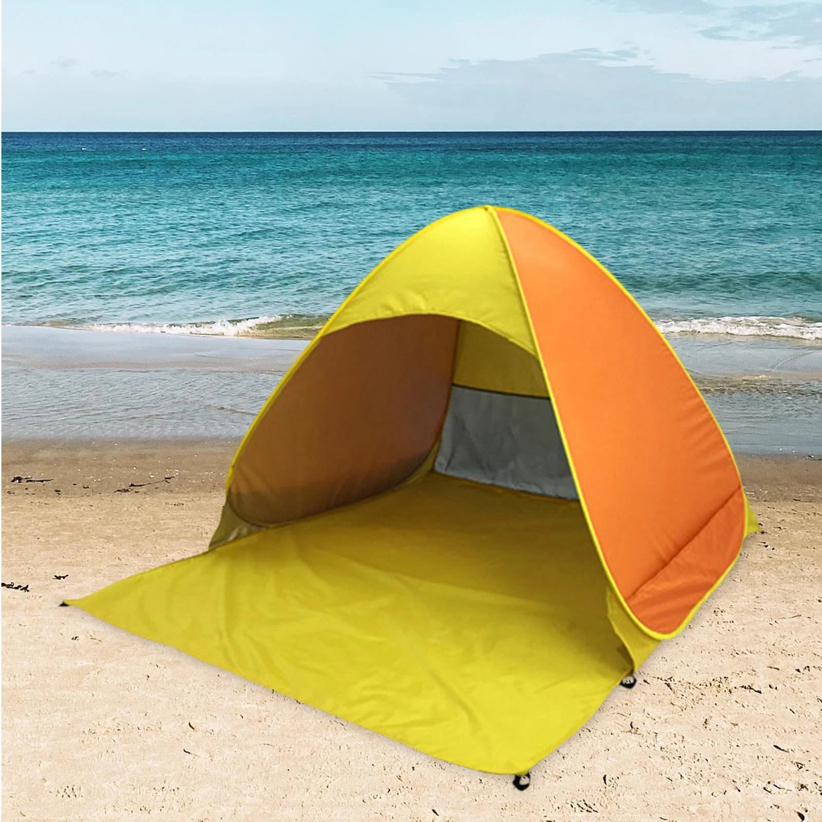 Orange Automatic Beach Tent O729233