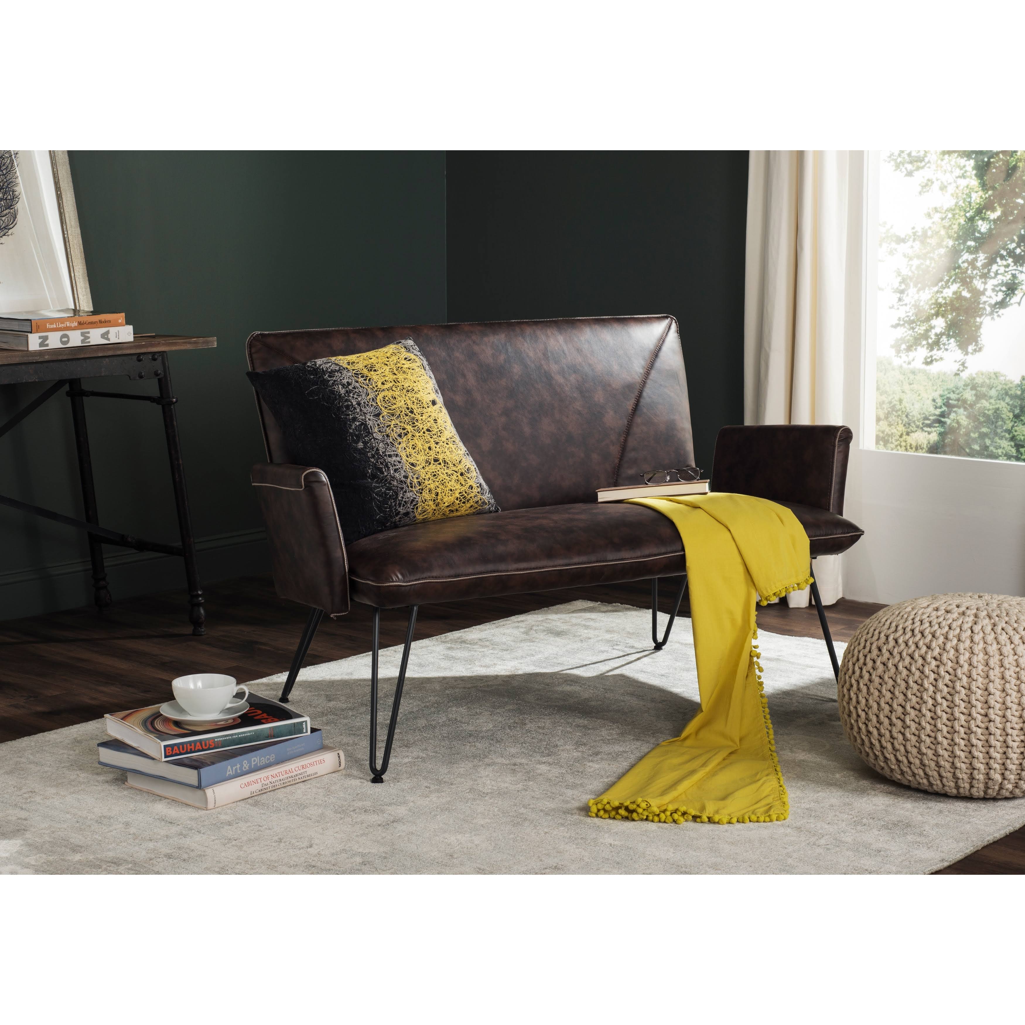 Antique Brown Settee X39897