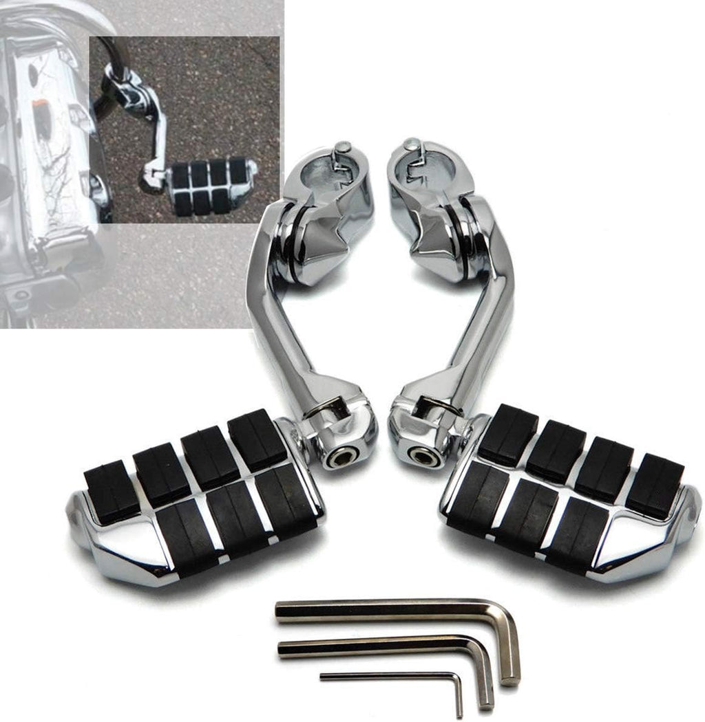 1.25" 32 mm Angled Adjustable Highway Foot Pegs Pack of 2 B4219