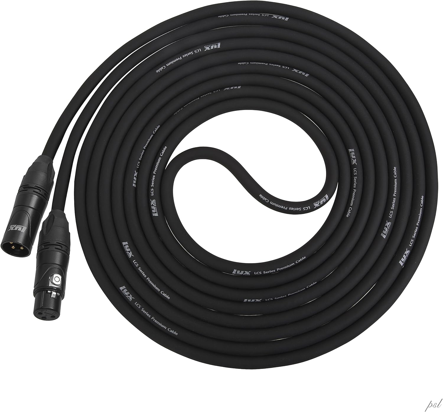 Black Pack of 2 XLR Microphone Cable G923499
