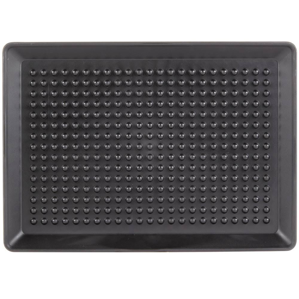 Charcoal Polypropylene Pizza Tray - 12/Case V9918