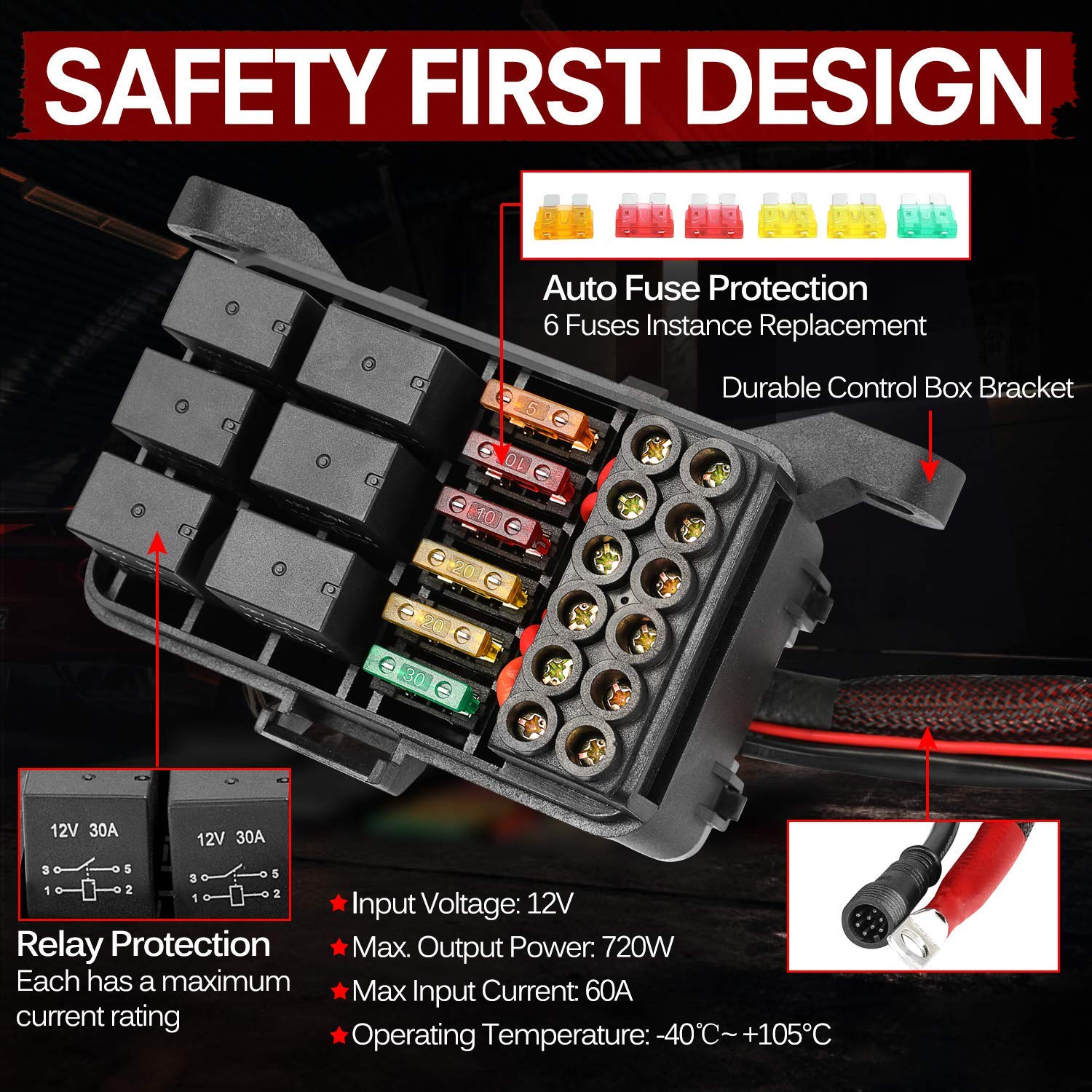 6 Gang Switch Panel Automatic Dimmable Touch Switch Box C867097