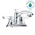 Polished Chrome 2-Handle Bathroom Sink Faucet P853