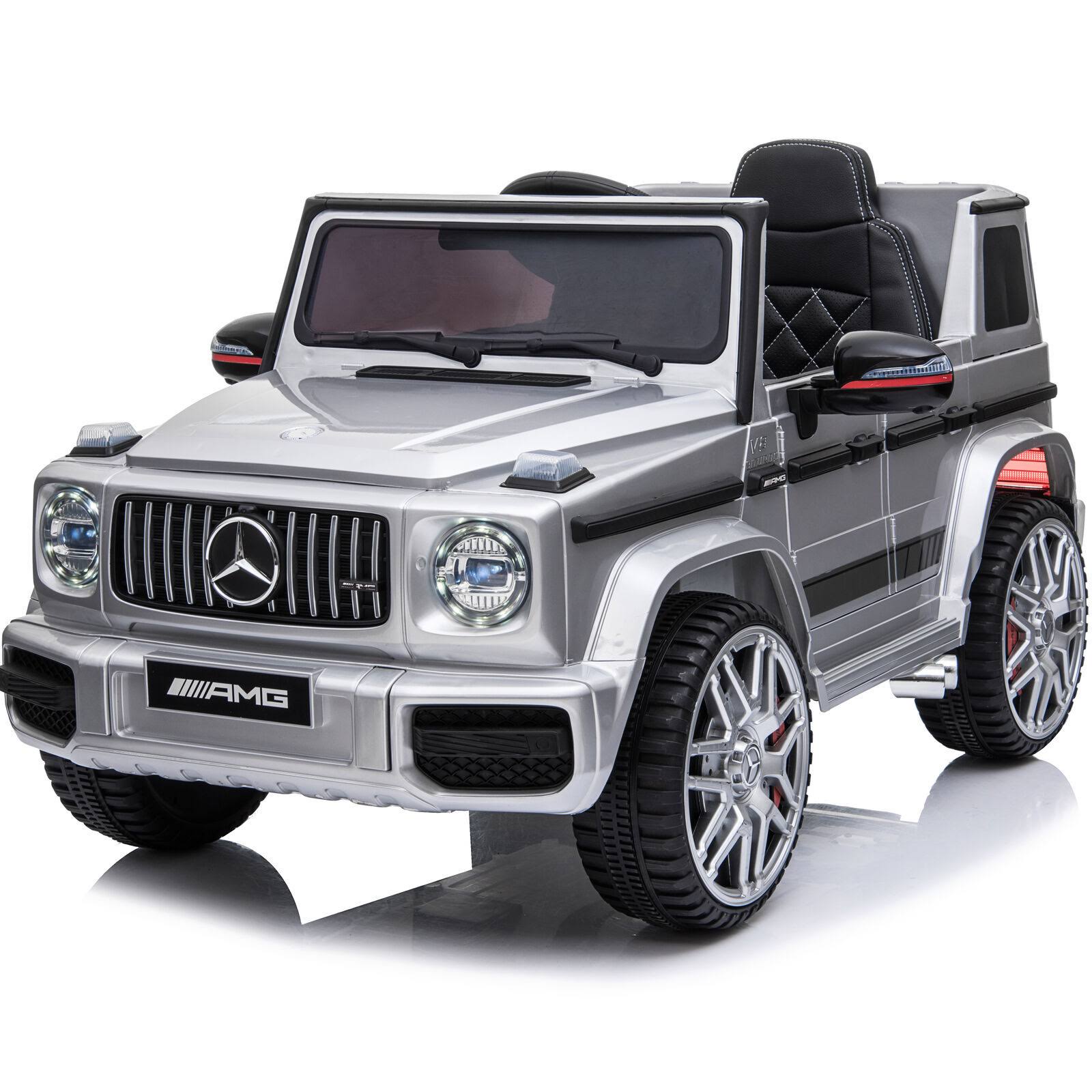Silver 12V Ride on Car with Remote Control M36406