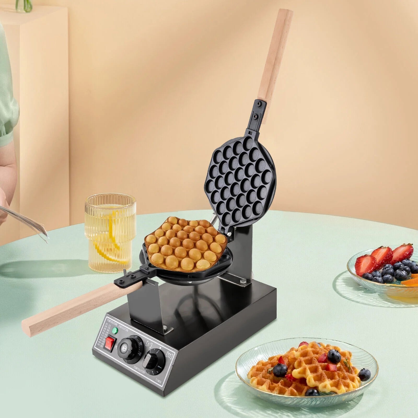 1400W Nonstick Stainless Electric Waffle Maker P2998