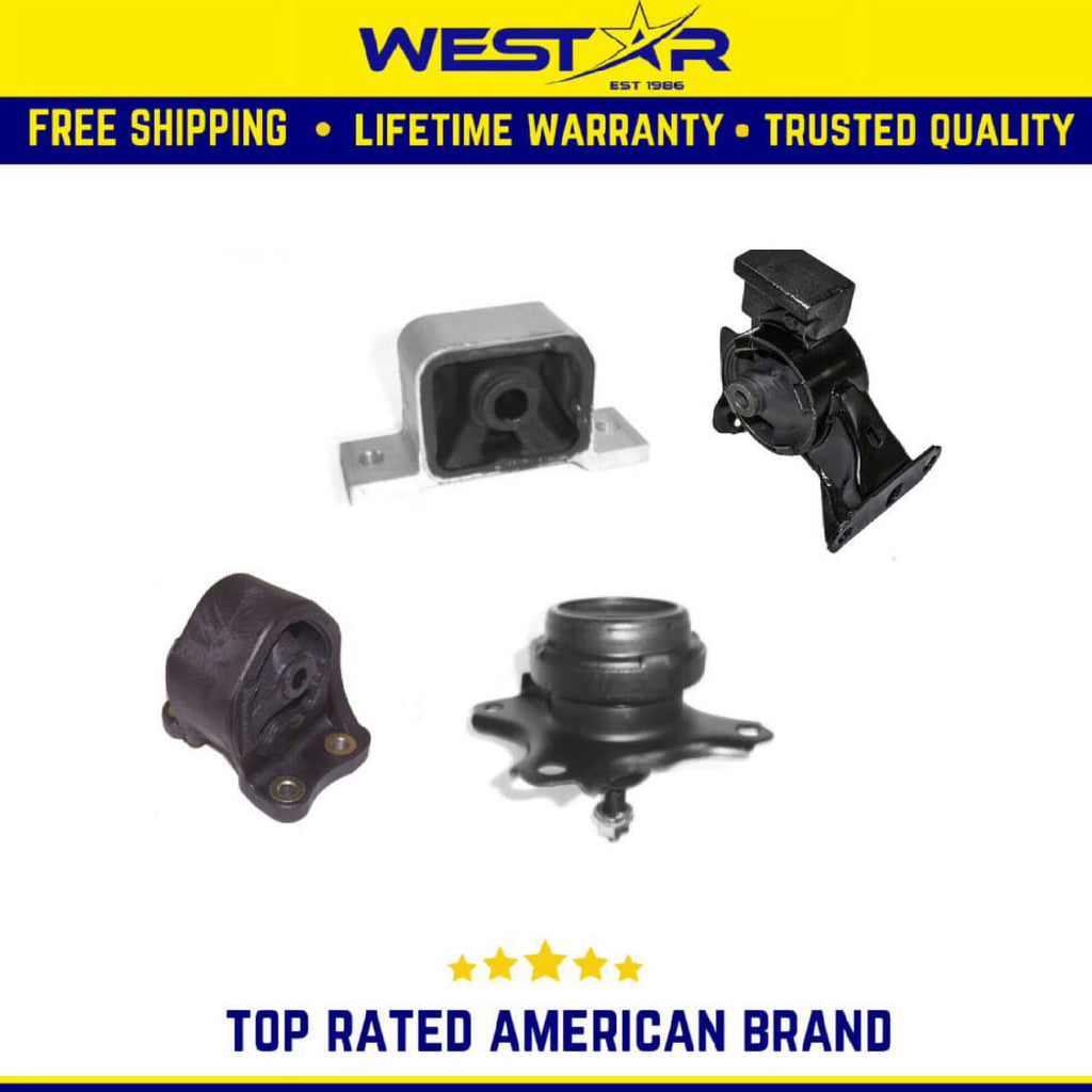 Motor & Trans Mount 4PCS Set for Honda Element 2.4L Auto Trans with Bracket J3944