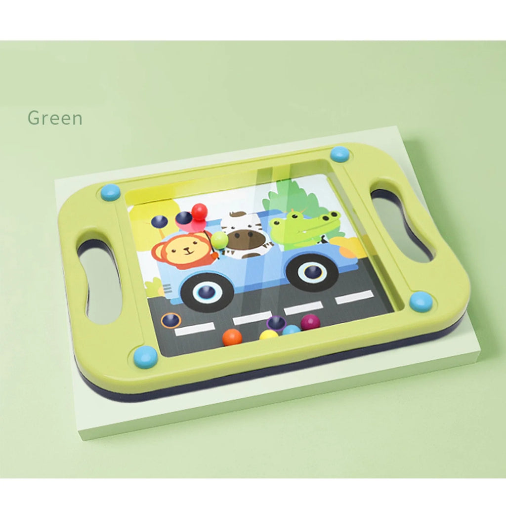 Green Plastic Bead Maze Puzzle Toy O1211