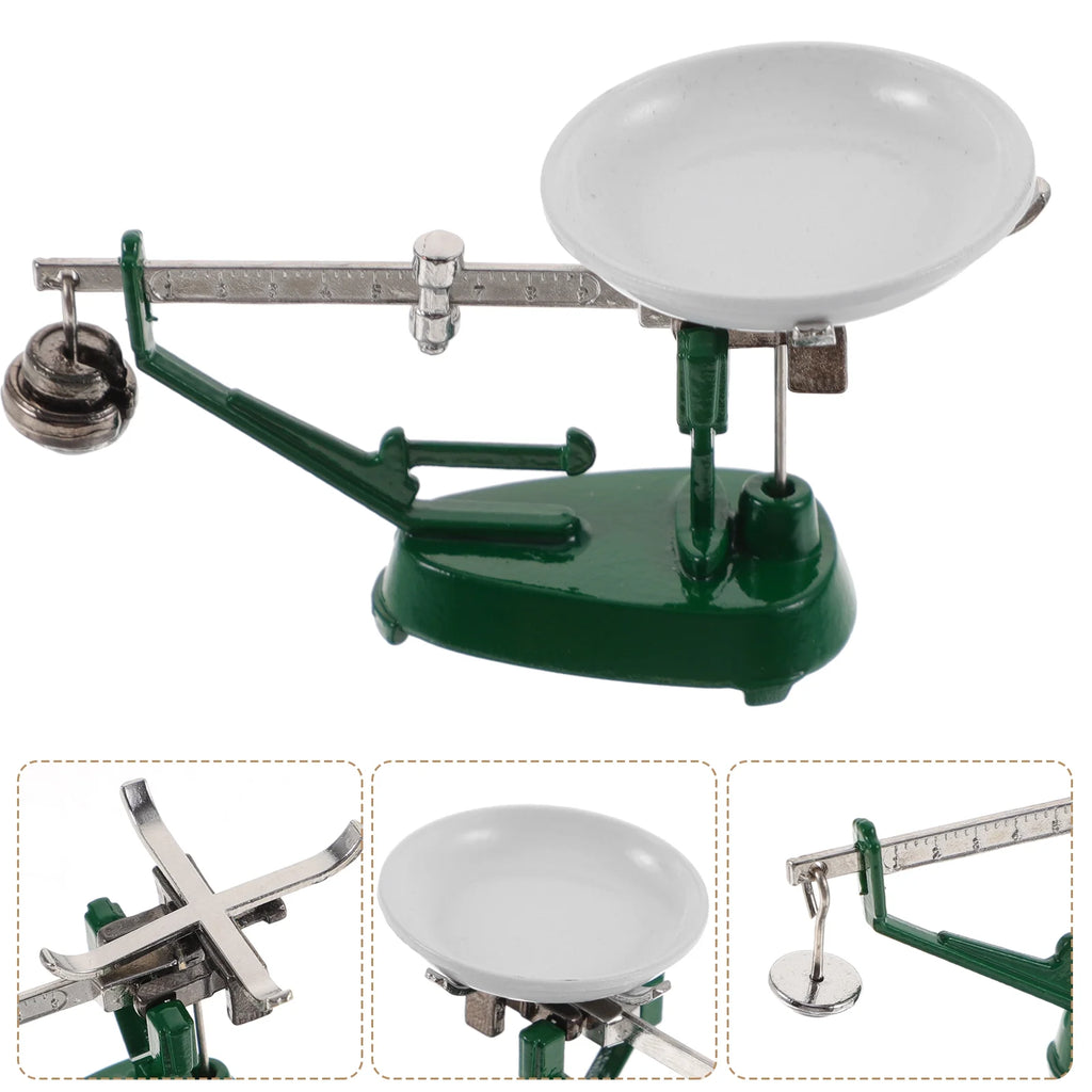 Vintage Metal Miniature Balance Scale Dollhouse Accessories N952676