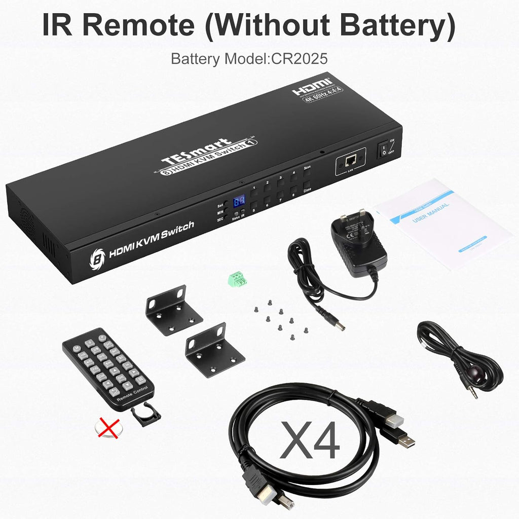 8 Port HDMI KVM Switch 4K@60Hz G660571