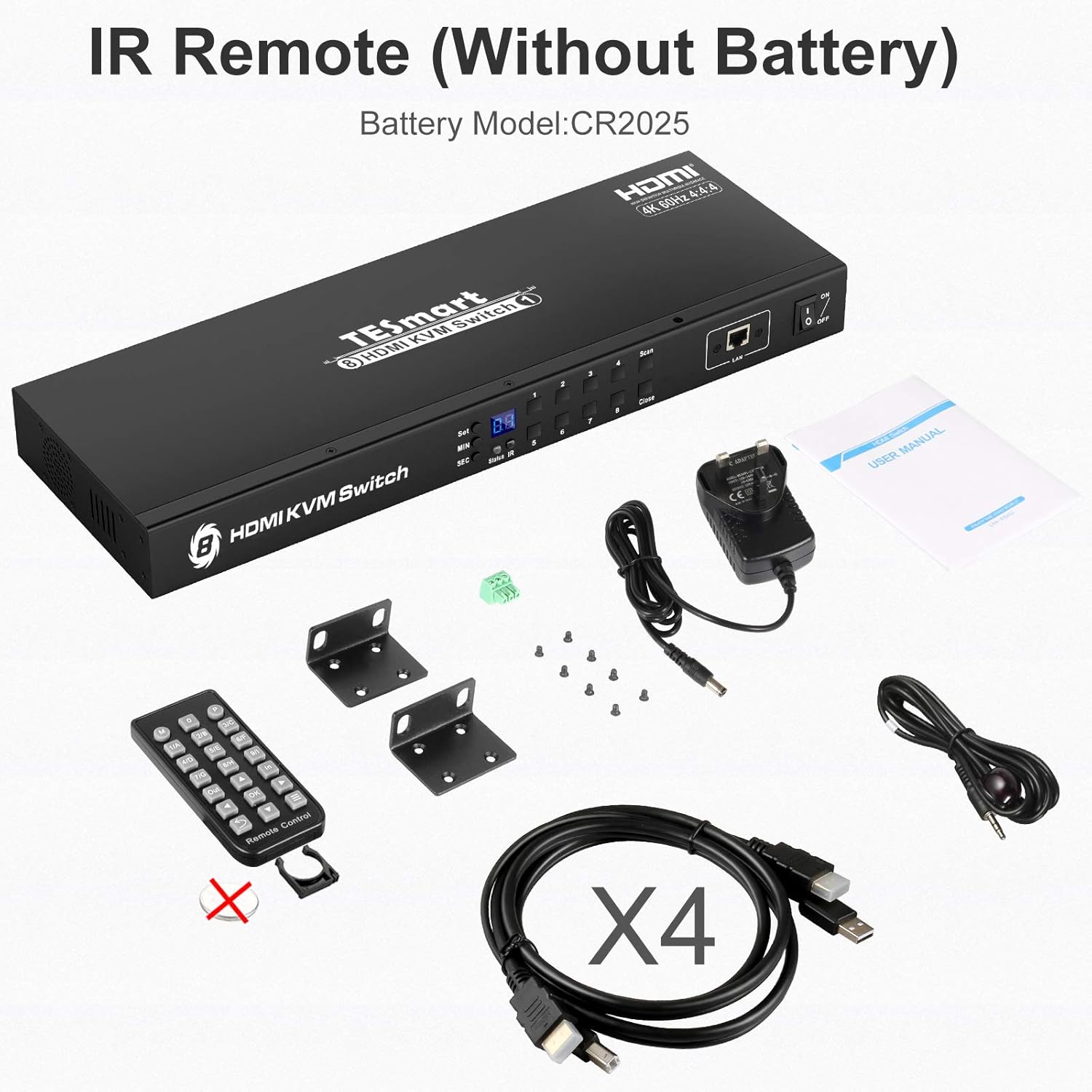 8 Port HDMI KVM Switch 4K@60Hz G660571