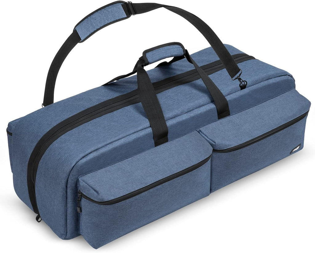 Extra Large Telescope and Tripod Case/Bag - 40" X 12.3" X 12.3" - Internal Double Padding - 4 Deep Padded Accessories Pockets - Buckled Straps L846