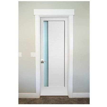 Satin Etch Glass Slab Door V1692