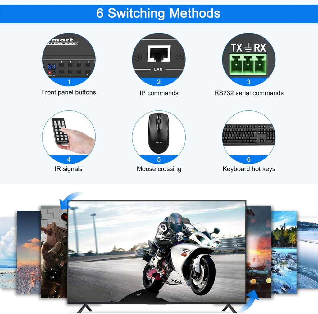 8 Port HDMI KVM Switch 4K@60Hz G660571