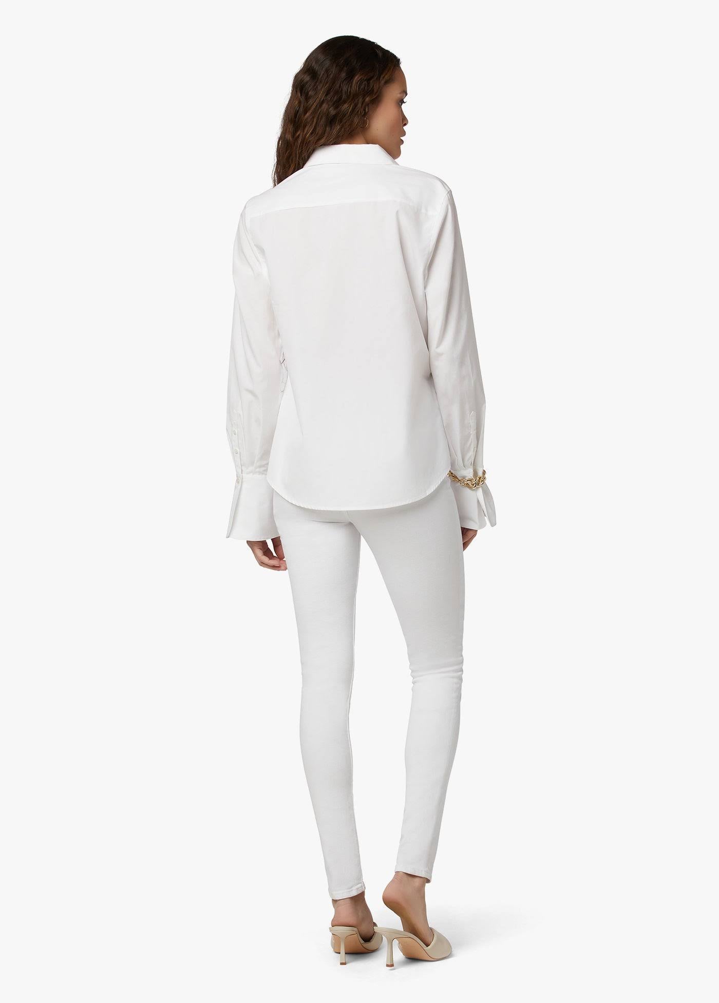 White High Rise Skinny Jeans S6506
