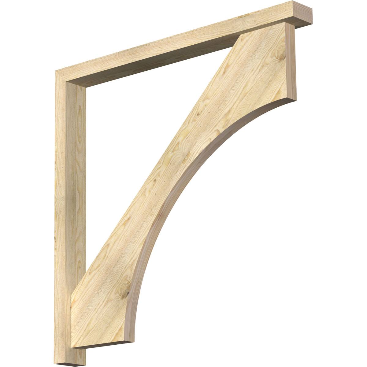 Rough Sawn Douglas Fir Bracket with Offset Brace R64834