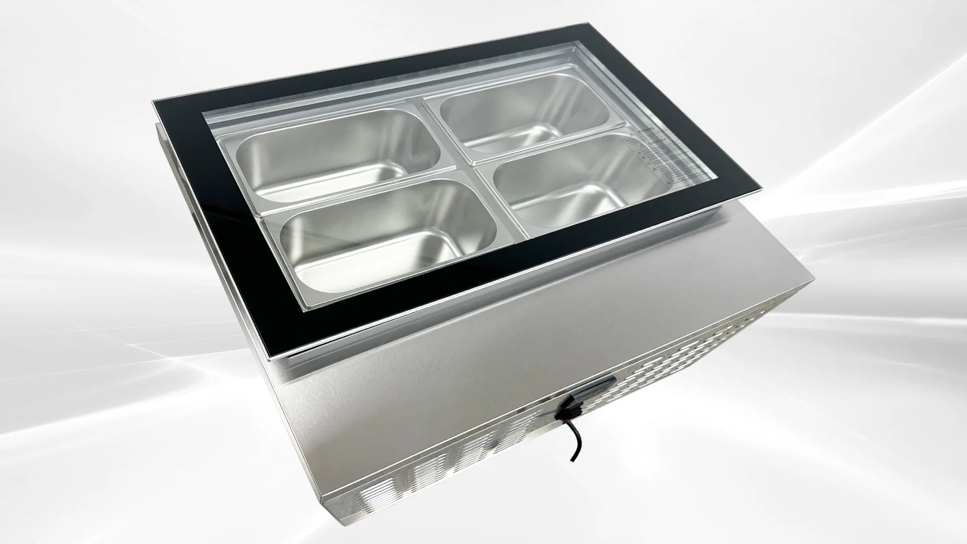 4 pan Countertop Gelato Ice Cream Display I616718