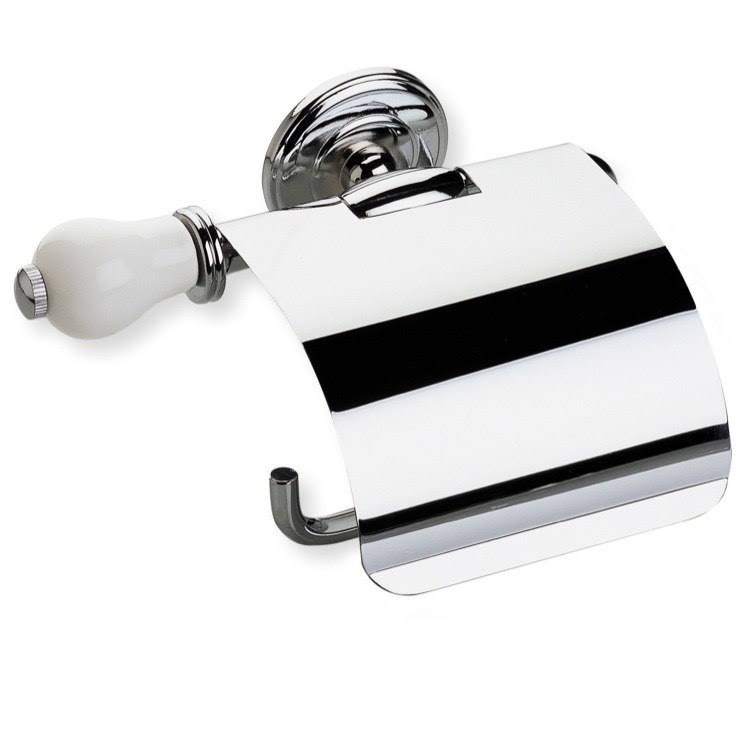White Wood Toilet Paper Holder Y300