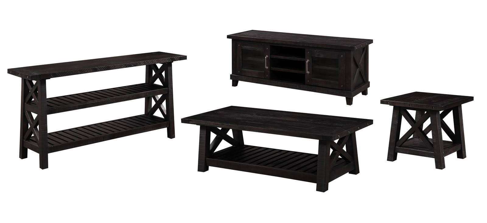 Solid Wood End Table Y929954