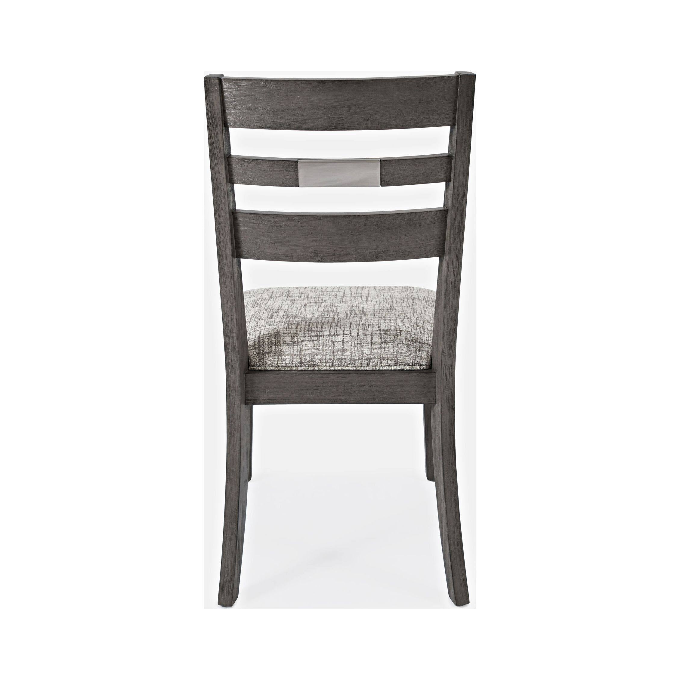 Brushed Gray Ladderback Chair Set of 2 J6414