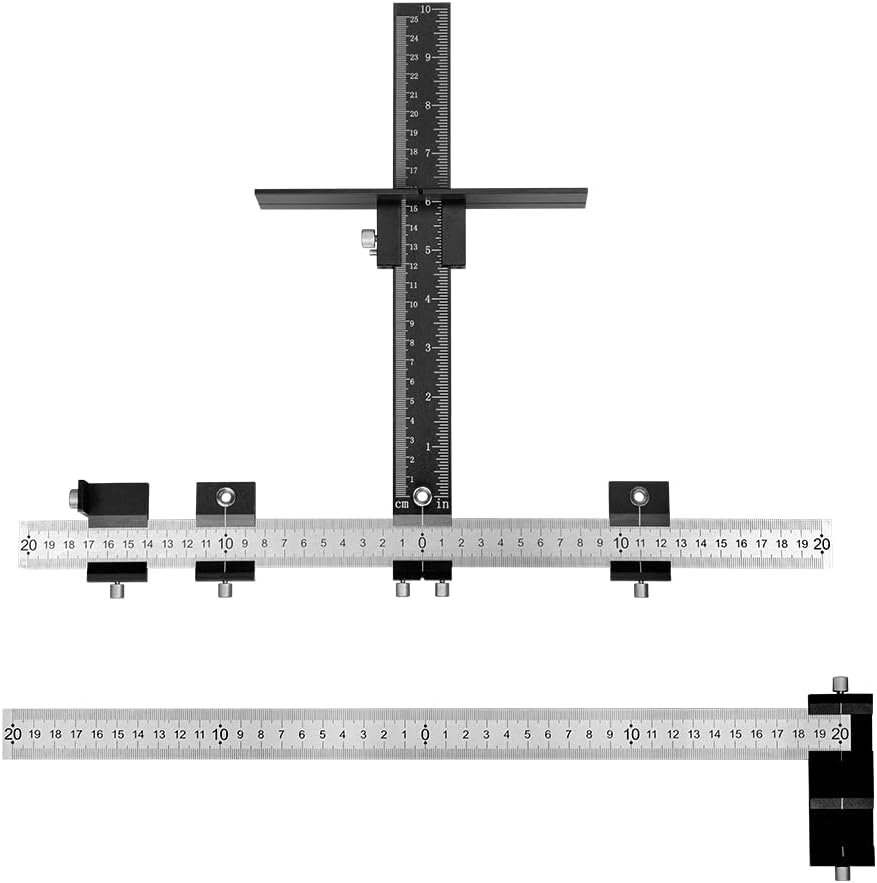 Black Stainless Steel Adjustable Drill Guide Jig Tool N27009
