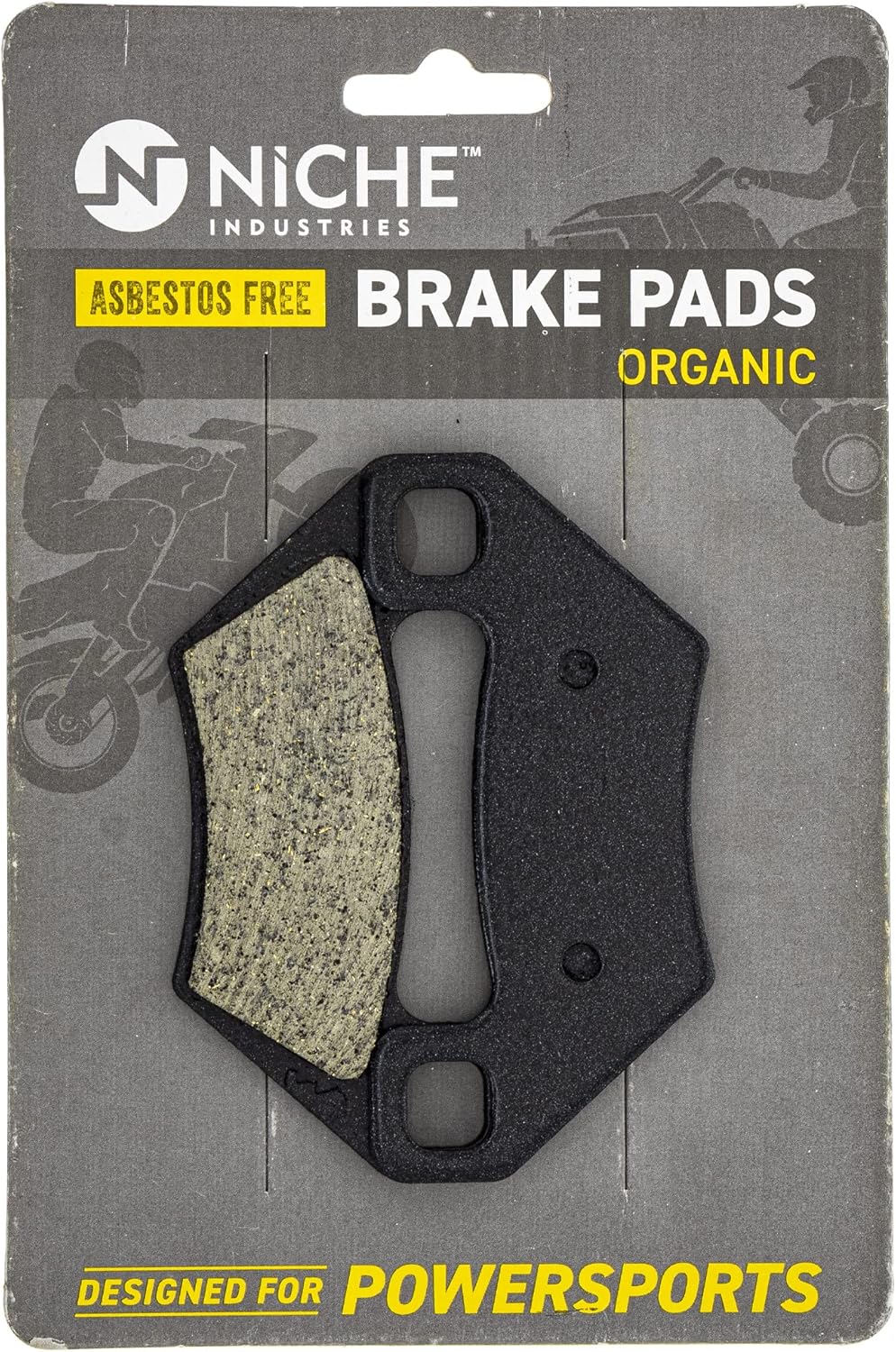 Front Rear Brake Pad Set Organic Pack of 2 H386541
