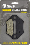 Front Rear Brake Pad Set Organic Pack of 2 H386541