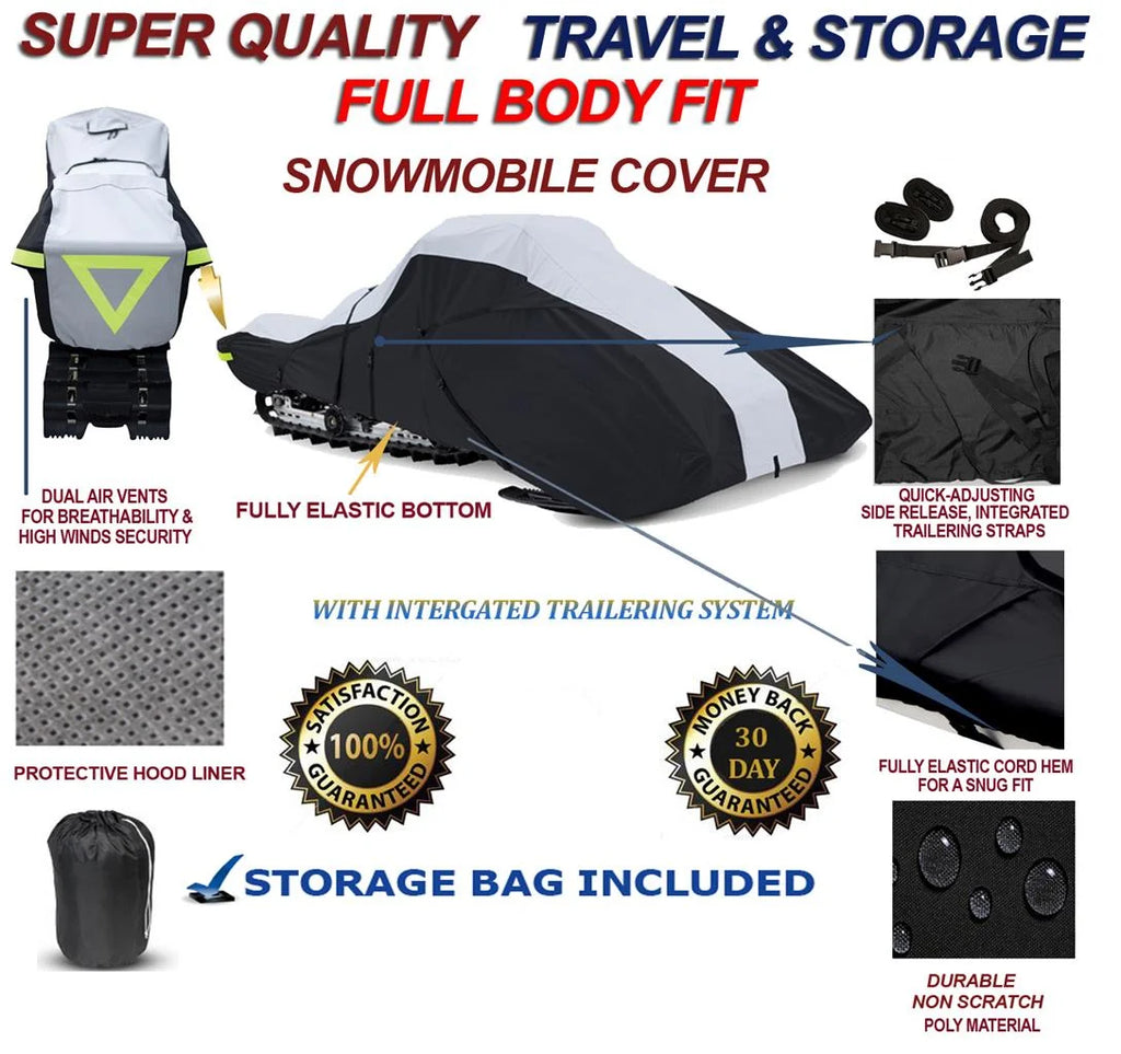 600 Denier Full Fit Snowmobile Travel and Storage Cover D427