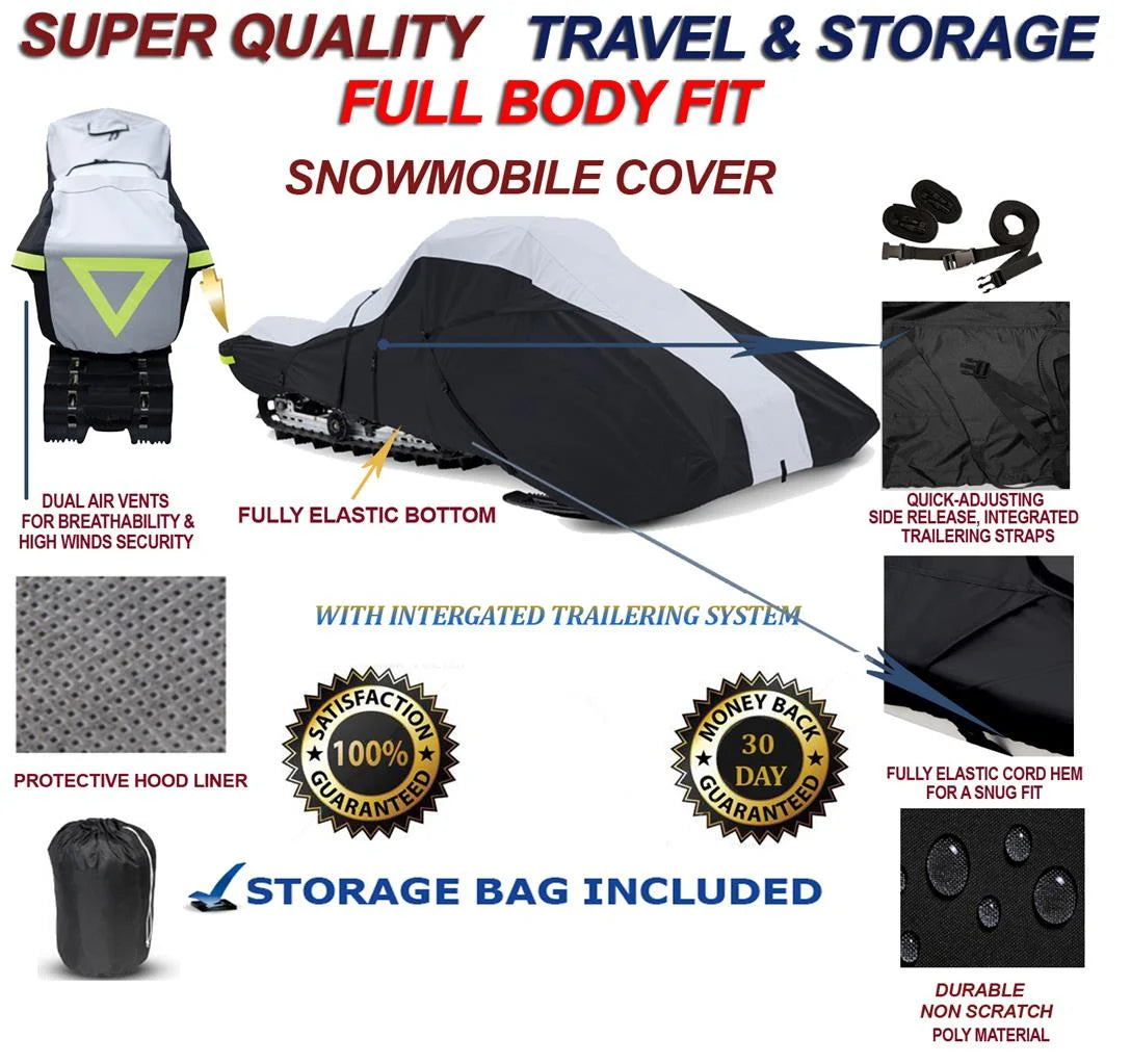 600 Denier Full Fit Snowmobile Travel and Storage Cover D427