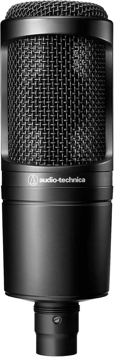 Black Cardioid Condenser USB Microphone with Built-In Headphone Jack C4068