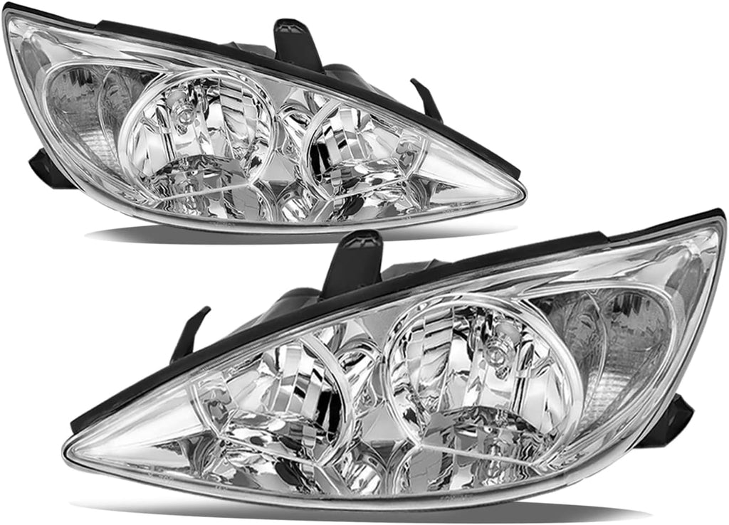 Headlight Assembly for 2002 2003 2004 Toyota Camry Black Housing F93280