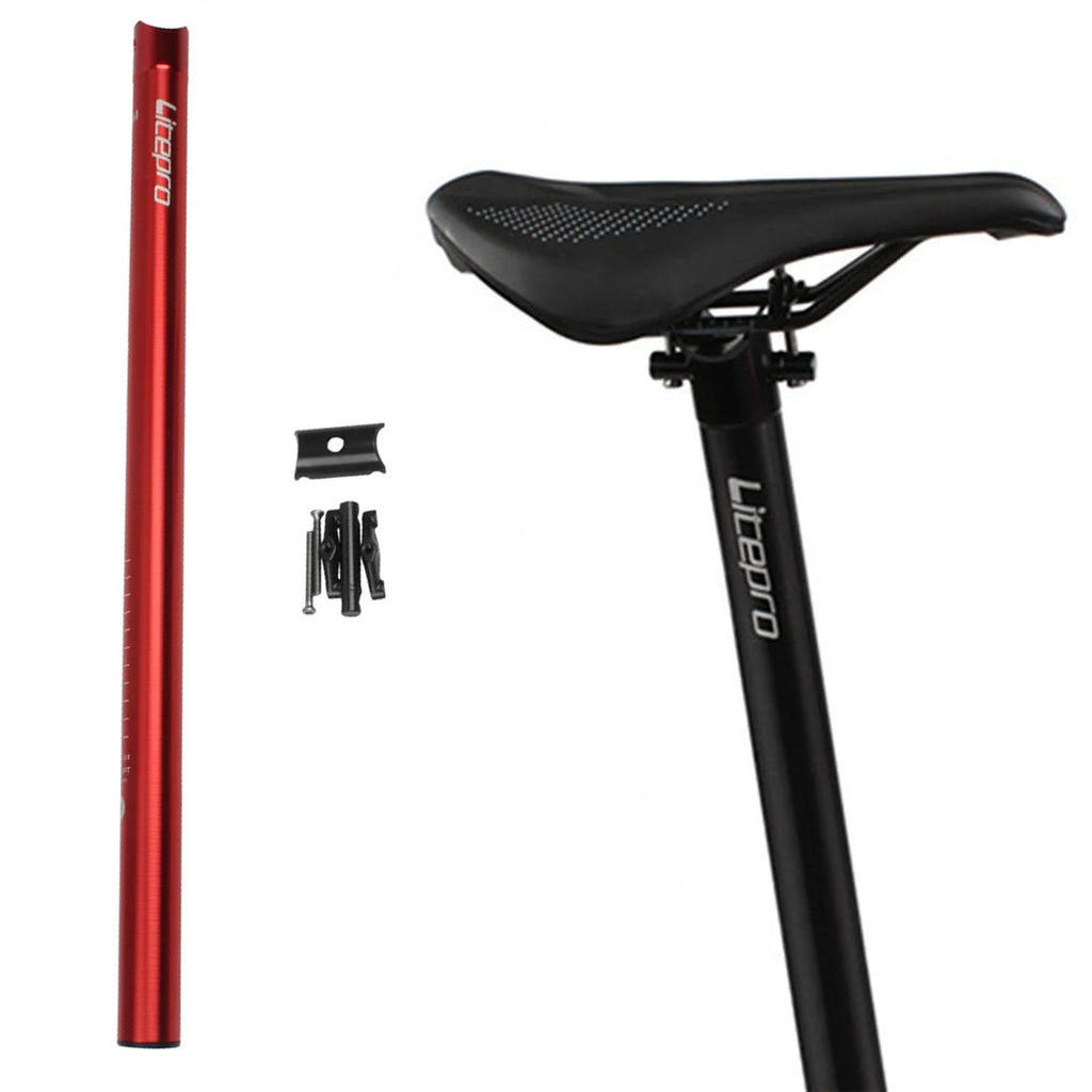 Red Cycling Folding Bike Seatpost 31.8x600mm F1628