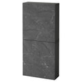 Black-Brown Wall Cabinet with 2 Doors Y796321