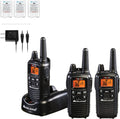 36 Channel FRS Two-Way Radio Walkie Talkie, 121 Privacy Codes, NOAA Weather Scan + Alert, Yellow/Black, 3-Pack C429224