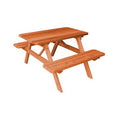 Cedar Stain Wooden Picnic Table E7196