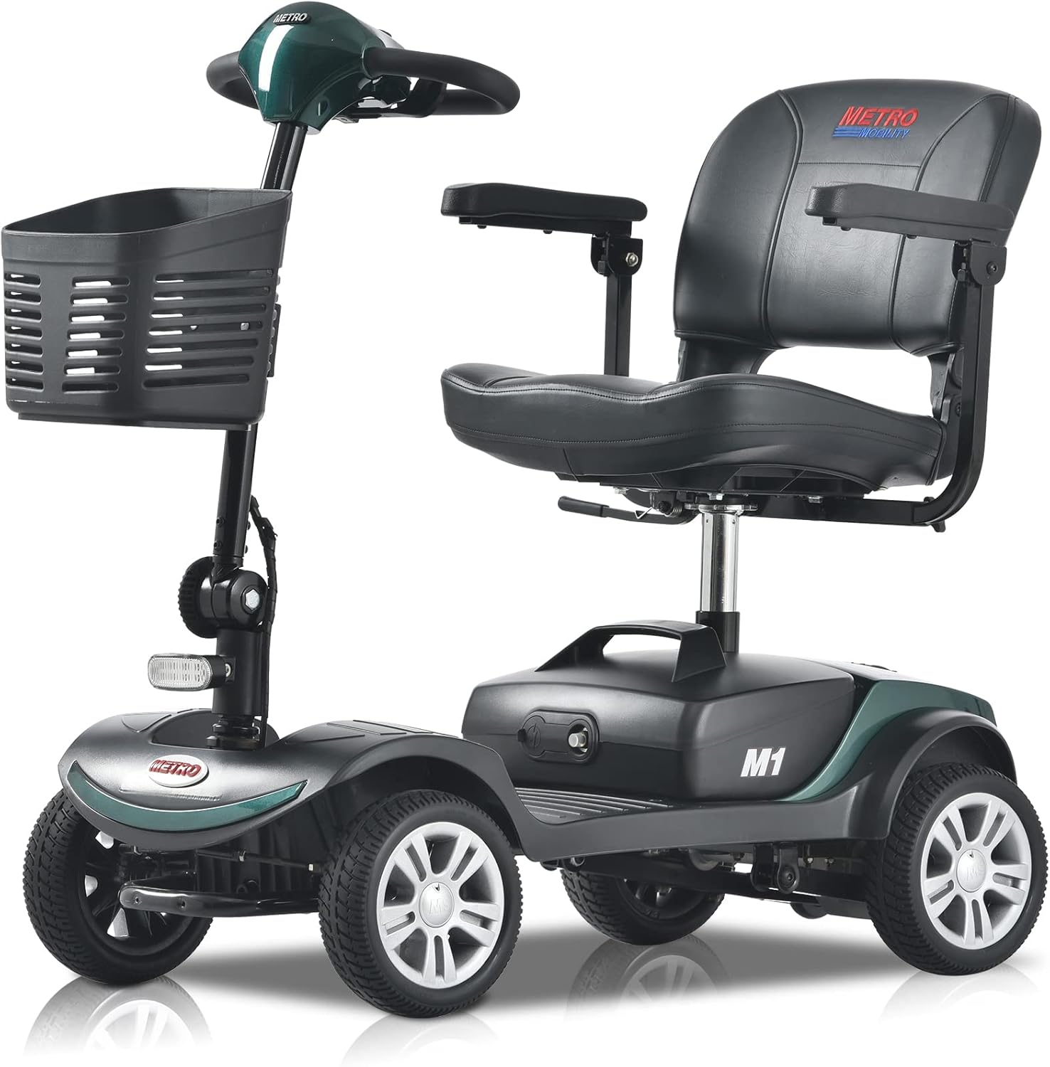 4 Wheel Electric Powered Mobility Scooter, 300 lbs Max Weight, 10 Miles Range Q1827