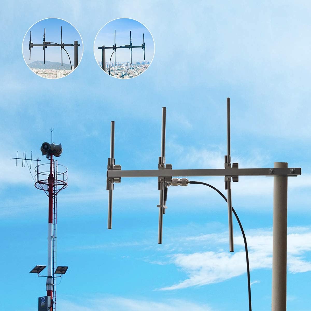 UHF 400-470Mhz 7dBi Directional Yagi Antenna Q454611