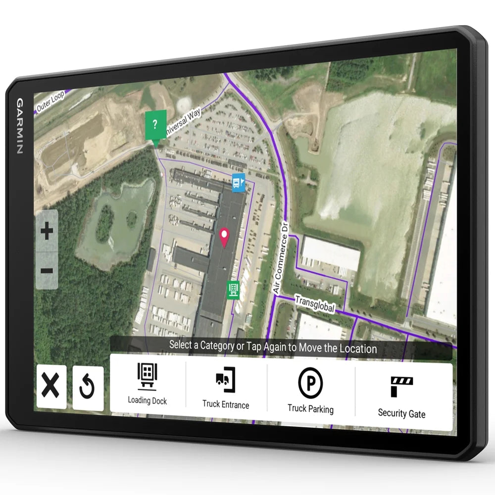 10" GPS Truck Navigator Bundle with Hard Shell EVA Case, 32GB MicroSD Memory Card and Dual Car Socket U788312
