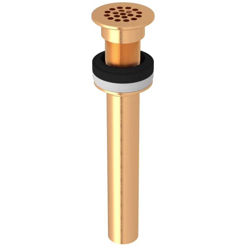 Satin Gold Grid Drain Without Overflow Z39655
