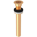 Satin Gold Grid Drain Without Overflow Z39655